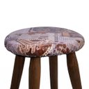 Ver imagem 4 de Kit C/ 4 Capas de Banqueta/banco Impermeável C/ Elástico Café