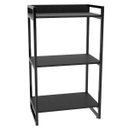 Ver imagem 5 de Estante Livreiro Prisma Estilo Industrial 60cm 3 Prateleiras Preto Onix - Mpozenato