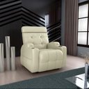 Ver imagem 6 de Poltrona Reclinável do Papai Automática com Usb e Porta Copos Cherokee Sintetico Bege Matrix