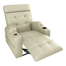 Poltrona Reclinável do Papai Automática com Usb e Porta Copos Cherokee Sintetico Bege Matrix - 2