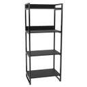 Ver imagem 5 de Estante Livreiro Prisma Estilo Industrial 60cm 4 Prateleiras Preto Onix - Mpozenato