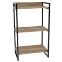 Ver imagem 5 de Estante Livreiro Prisma Estilo Industrial 60cm 3 Prateleiras Carvalho - Mpozenato