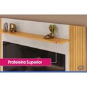 Ver imagem 5 de Rack com Painel para TV 50" 120cm MDF-MDP com Nicho Cedro-Bali DJ Móveis