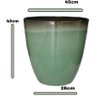 Vaso para Plantas Sala e Jardim Alto Brilho (liso/verde-piscina) - 2
