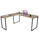 Ver imagem 1 de Mesa de Escritório Office em L 150x150cm Estilo Industrial Prisma Carvalho - Mpozenato