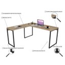 Ver imagem 3 de Mesa de Escritório Office em L 150x150cm Estilo Industrial Prisma Carvalho - Mpozenato