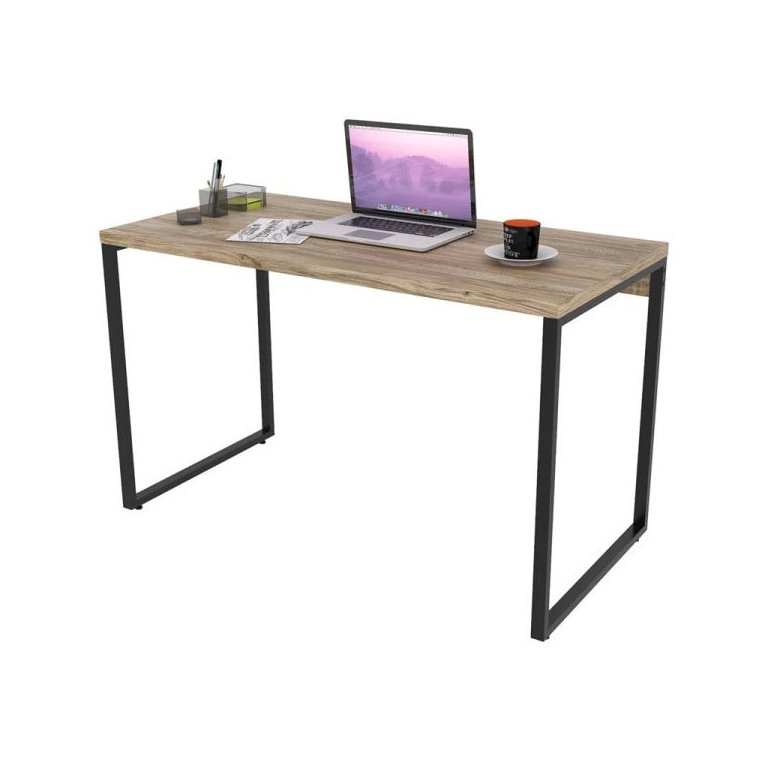 Mesa de Escritório Office 135cm Estilo Industrial Prisma Carvalho - Mpozenato