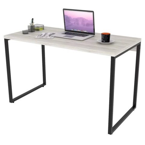 Mesa de Escritório Office 120cm Estilo Industrial Prisma Snow - Mpozenato