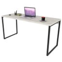 Ver imagem 1 de Mesa de Escritório Office 150cm Estilo Industrial Prisma Snow - Mpozenato
