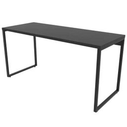 Mesa de Escritório Office 150cm Estilo Industrial Prisma Preto Onix - Mpozenato - 5
