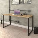 Ver imagem 2 de Mesa de Escritório Office 150cm Estilo Industrial Prisma Carvalho - Mpozenato