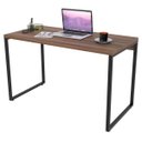 Ver imagem 1 de Mesa de Escritório Office 120cm Estilo Industrial Prisma Nogal - Mpozenato