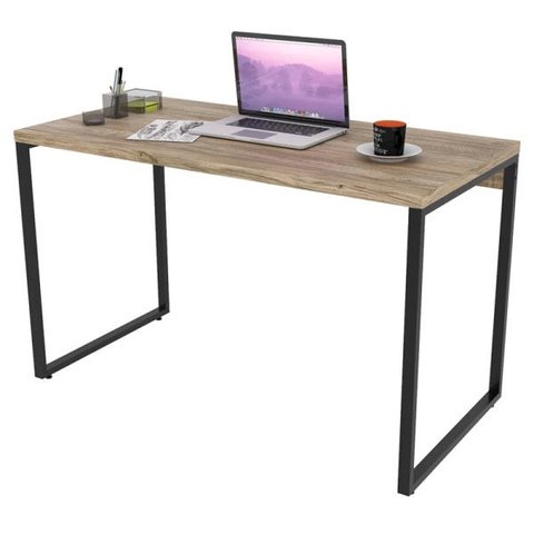 Mesa de Escritório Office 120cm Estilo Industrial Prisma Carvalho - Mpozenato