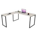 Ver imagem 1 de Mesa de Escritório Office em L 150x150cm Estilo Industrial Prisma Snow - Mpozenato
