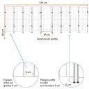 Ver imagem 2 de Cercado 8 Módulos + Portão 83cm Utilyse Branco para Pet Cães Cachorros Gatos Coelhos
