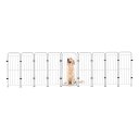 Ver imagem 3 de Cercado 8 Módulos + Portão 83cm Utilyse Branco para Pet Cães Cachorros Gatos Coelhos
