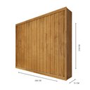 Ver imagem 4 de Guarda Roupa Rustic 2 Portas Ripado 100% Mdf- Mademarcs