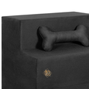 Ver imagem 4 de Escada Pet Escadinha Cachorro Gato Rampa Pet Ossinho Suede Preto