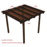 Cobertura Policarbonato Alveolar 2,00m x 3,00m - Bronze 4mm - 4