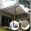 Ver imagem 2 de Cobertura Policarbonato Alveolar 2,00m x 3,00m - Bronze 4mm