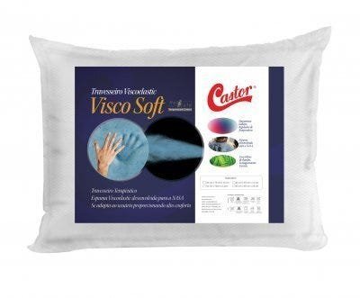 Travesseiro Castor Visco Soft New Hot & Cold 40x60x11cm