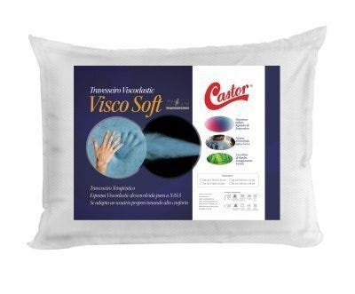 Travesseiro Castor Visco Soft New Hot & Cold 45x65x13cm