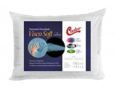 Travesseiro Castor Visco Soft New Hot & Cold 45x65x16cm
