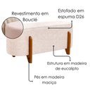 Ver imagem 4 de Puff Recamier Organico Imperial 100 cm Boucle Rose Impo
