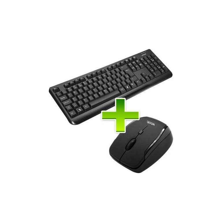 Kit Teclado/mouse S/fio 2,4 Ghz Kb2044 Preto Ebolt