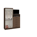 Ver imagem 3 de Guarda Roupa Master 2 Portas 5 Gavetas com Nicho Café Formimóveis