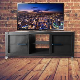Rack para Tv Queens - Estilo Industrial em Ferro - 1m50 L - 1