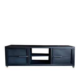 Rack para Tv Queens - Estilo Industrial em Ferro - 1m50 L - 2