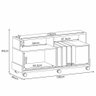 Rack Bancada Graci 1.3 Castanho/off White para Tv até 50” - Hb Móveis - 6