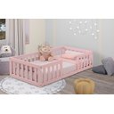 Ver imagem 1 de Cama Infantil com Grade Bia Rosa Com Colchão