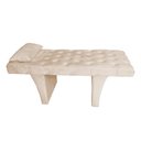 Ver imagem 2 de Kit Maca Estética Capitonê com Mocho e Escadinha 80 Cm Marrom Slk Decor Reta Bege