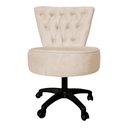 Ver imagem 3 de Kit Maca Estética Capitonê com Mocho e Escadinha 80 Cm Marrom Slk Decor Reta Bege