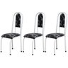 Cadeira Assento Anatomico 3 Peças 00122 Branco Preto Floral Archeli - 1