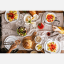 Ver imagem 2 de Prato Raso Menu Nadir 31 cm em Vidro Opaline Branco - Kit com 12 Unidades