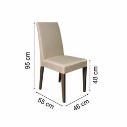 Conjunto Sala de Jantar Mesa 6 Cadeiras Carla Madesa - 4 Conjunto Sala de Jantar Mesa 6 Cadeiras Carla Madesa - 4