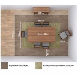 Conjunto Sala de Jantar Mesa 6 Cadeiras Carla Madesa - 6 Conjunto Sala de Jantar Mesa 6 Cadeiras Carla Madesa - 6