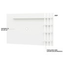 Ver imagem 4 de Painel de Tv Ripado até 32 Polegadas com Prateleiras Netmobil - Branco