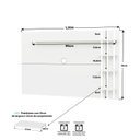 Ver imagem 3 de Painel de Tv Ripado até 32 Polegadas com Prateleiras Netmobil - Branco