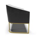 Ver imagem 6 de Sofá Namoradeira 2 Lug Industrial Dourado Stella Pto/linho Cinza D03 - D'Rossi