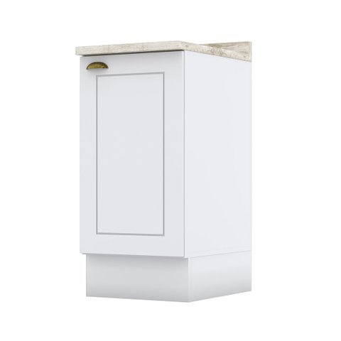 Balcão para Cozinha 01 Porta Americana Branco Calcare Henn