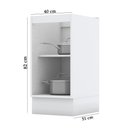 Ver imagem 2 de Balcão para Cozinha 01 Porta Americana Branco Calcare Henn