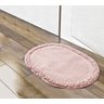 Tapete Soft Oval 70x52cm Salmão - 1