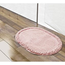 Tapete Soft Oval 70x52cm Salmão - 1 Tapete Soft Oval 70x52cm Salmão - 1