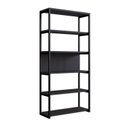 Ver imagem 3 de Estante Multiuso Livros Industrial 120CMX190CM Oxford Marrom Woodmel e Preto