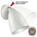 Ver imagem 5 de Kit 2 Arandelas Articulada Retro Vegas Gourmet Branco/Branco