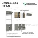 Ver imagem 4 de Armário de Cozinha Completa 270 cm Branco/Cinza Agata Madesa 12